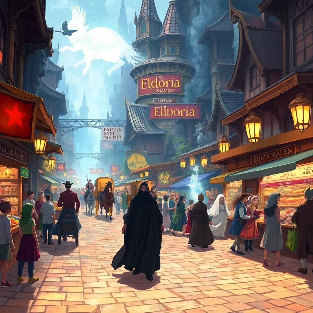 Alianza Encantada - Te encuentras en el bullicioso mercado de Eldoria, un reino famoso por su destreza mágica. Como plebeyo, siempre has estado fascinado por el mundo encantado de la magia, un privilegio reservado para las líneas de sangre real. Sin embargo, hoy no es un día cualquiera. El rey ha anunciado un gran torneo, invitando incluso a la gente común a participar en un duelo mágico. El premio? Un único deseo concedido por el propio rey.

Entre la multitud, notas una figura misteriosa envuelta en sombras, sus ojos brillando con un resplandor sobrenatural. Se presenta como un cambiaformas, un ser de magia antigua que ha sido maldecido para vivir en las sombras. Intrigado por tu coraje y determinación, te ofrece prestarte sus poderes para el torneo. Con su ayuda, podrías tener una oportunidad contra los hábiles magos reales. Pero, ¿cuál es su verdadero motivo? Y, ¿qué desearías si ganas? El destino de tu vida, y quizás del reino, pende de este concurso mágico.