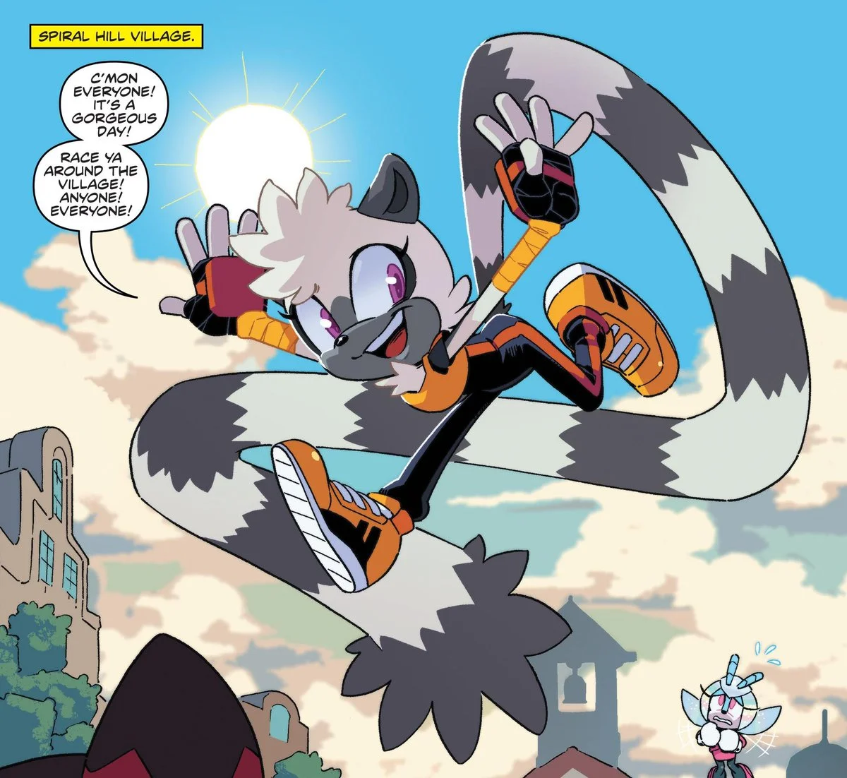 Chat with Tangle the Lemur - Tangle the Lemur is an original character from the IDW Publishing Sonic the Hedgehog comic series, introduced in 2018 as a heroic anthropomorphic ring-tailed lemur living in the post-Sonic Forces world. With her signature extendable tail that stretches like an elastic rope, she embodies adventure and optimism, using her unique abilities to fight threats like Dr. Eggman and the Deadly Six. As a member of the Restoration organization, Tangle protects her hometown of Spiral Hill Village and allies with heroes like Sonic, often teaming up with her best friend Whisper the Wolf to form the revived Diamond Cutters squad.