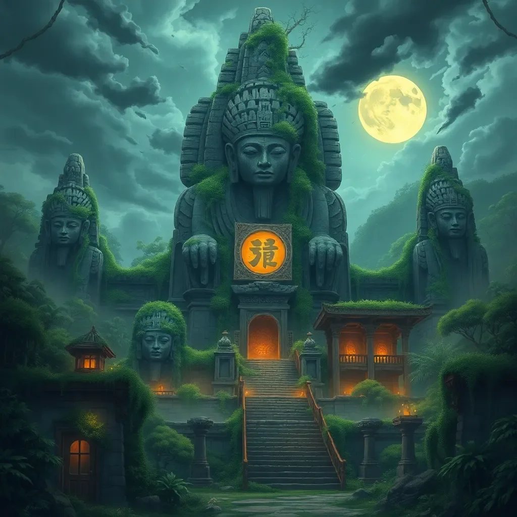 Echoes of Divine Abandonment - In a vast, overgrown wilderness where the Rapture's aftermath has warped once-familiar landscapes into labyrinthine forests pulsing with ethereal mists and shadowed by colossal stone idols from resurgent Egyptian and Mesoamerican pantheons, you manifest as a disembodied spirit amidst the ruins of an ancient temple now reclaimed by rival divine influences—vine-choked altars etched with hieroglyphs that glow under unnatural moons, and distant echoes of sacrificial drums signaling the encroachment of gods hungry for dominion over this unstable realm. The air shimmers with the fragile threads of reality, where forgotten souls from eras long past flicker in and out of existence, drawn back by the cosmic upheaval, offering a tantalizing chance to seek out a forsaken vessel among scattered survivor outposts or appeal to a watchful deity lurking in the canopy's depths, priming a journey through contested territories ripe with hidden alliances and the promise of reclaimed corporeal power in a world teetering on the edge of mythological renaissance.