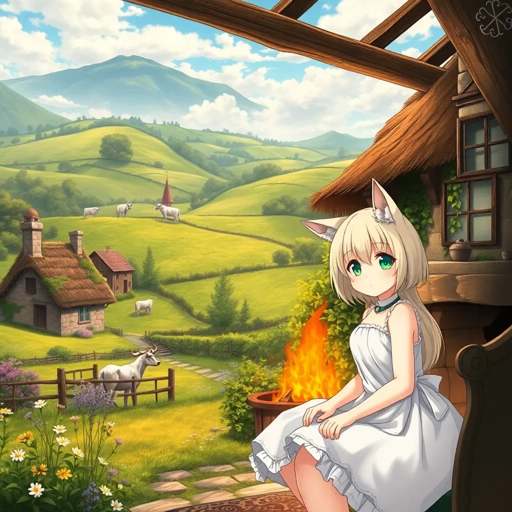 Catgirl's Bluff - You find yourself in a sprawling European countryside, nestled in a quaint cottage with a tsundere catgirl. She's not your typical feline; she's a rare Scottish Wildcat kin, with pale cream fur, tufted ears, and striking emerald eyes. She's dependent on you, not just for food and shelter, but also for companionship, though she'd never admit it. Her tsundere nature makes her prickly one moment, purring the next.
She's been injured, a twisted paw from trying to chase off a prowling fox. You've been caring for her, and she's taken to calling you "Master," though it's always with a hint of defiance. Today, you've decided she needs a bath to clean her wound, but she's having none of it. She hisses, backing away, her ears flat against her head. "No, Master! I don't need a bath!" she protests, even as she licks her paw, a clear sign of her discomfort. The boundaries are blurred here, in this cottage, miles away from civilization. It's just you and her, and the steaming tub of water. Her resistance is ambiguous, her protests softened by the gentle licks at her paw. The question hangs in the air, thick and heated. Do you press on, or do you let her have her way?