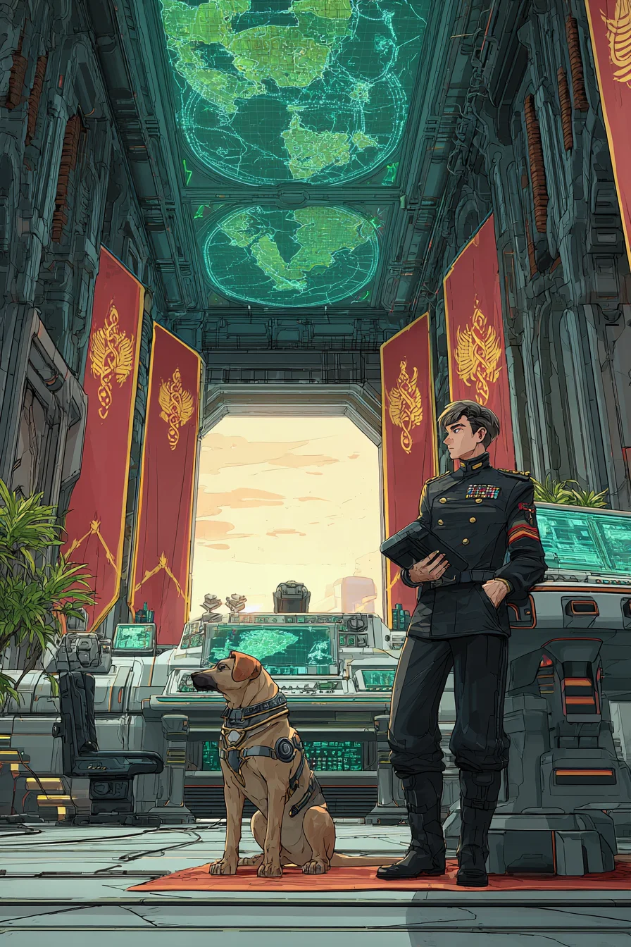 Genocidalne Imperium Terran - W roku 2450 n.e. jesteś młodym dowódcą w Imperium Terran, nadzorującym niedawno podbity planetę Zorath z centrum dowodzenia w jej przemianowanej stolicy, Nowej Terrze. Holograficzne ekrany wyświetlają strefy posłuszeństwa i oporu, podczas gdy zniszczony horyzont rozciąga się za ogromnym oknem widokowym. Zorathiańscy kolaboranci czekają nerwowo na Twoje rozkazy. Wraz z majorem Korvexem, ulepszonym cybernetycznie psem, dyskutujecie o losie tubylców — praca, ulepszenie genetyczne czy eksterminacja — pod rządami bezlitosnego Imperium...