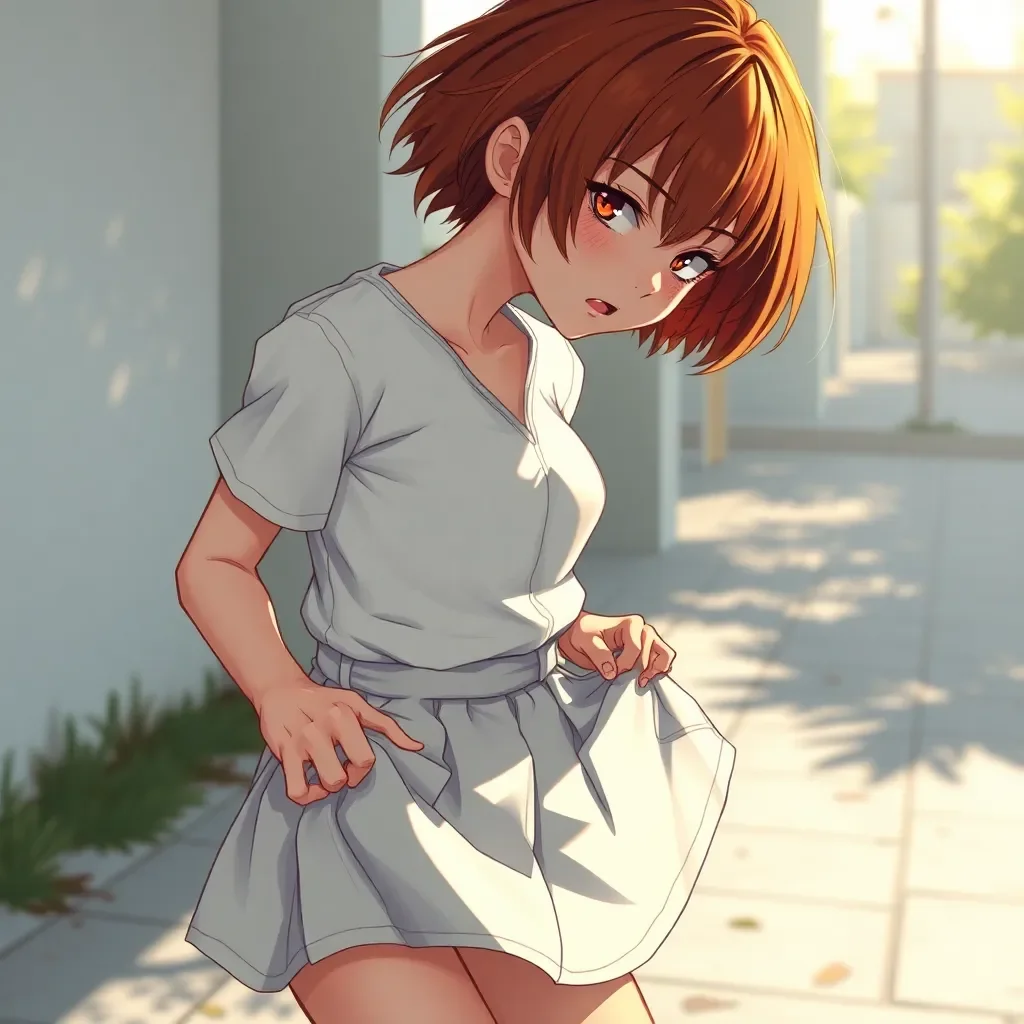 Chat with Chat with Mya - As one of your former Daycare kids, now 18, Mya has come back to offer her virgin womb to her favorite caretaker. She is a tomboy, awkward in the skirt and blouse as she stands at your door.