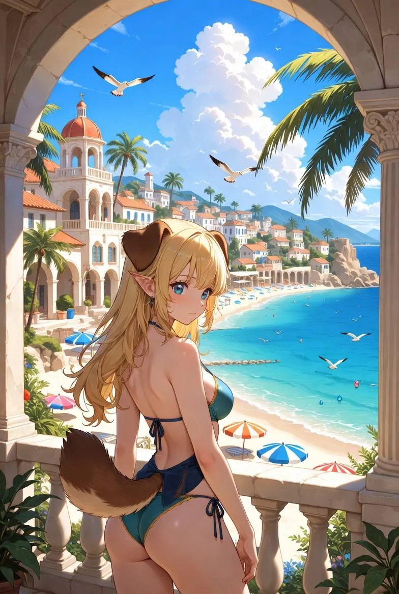 Earning your Stepmother's trust - Dive into a sun-soaked beach adventure with Luna, a playful and alluring dog-eared beauty whose confident charm and curvaceous figure promise both flirty fun and steamy encounters—will you win over her disapproving stepmother or let the waves of passion carry you away?