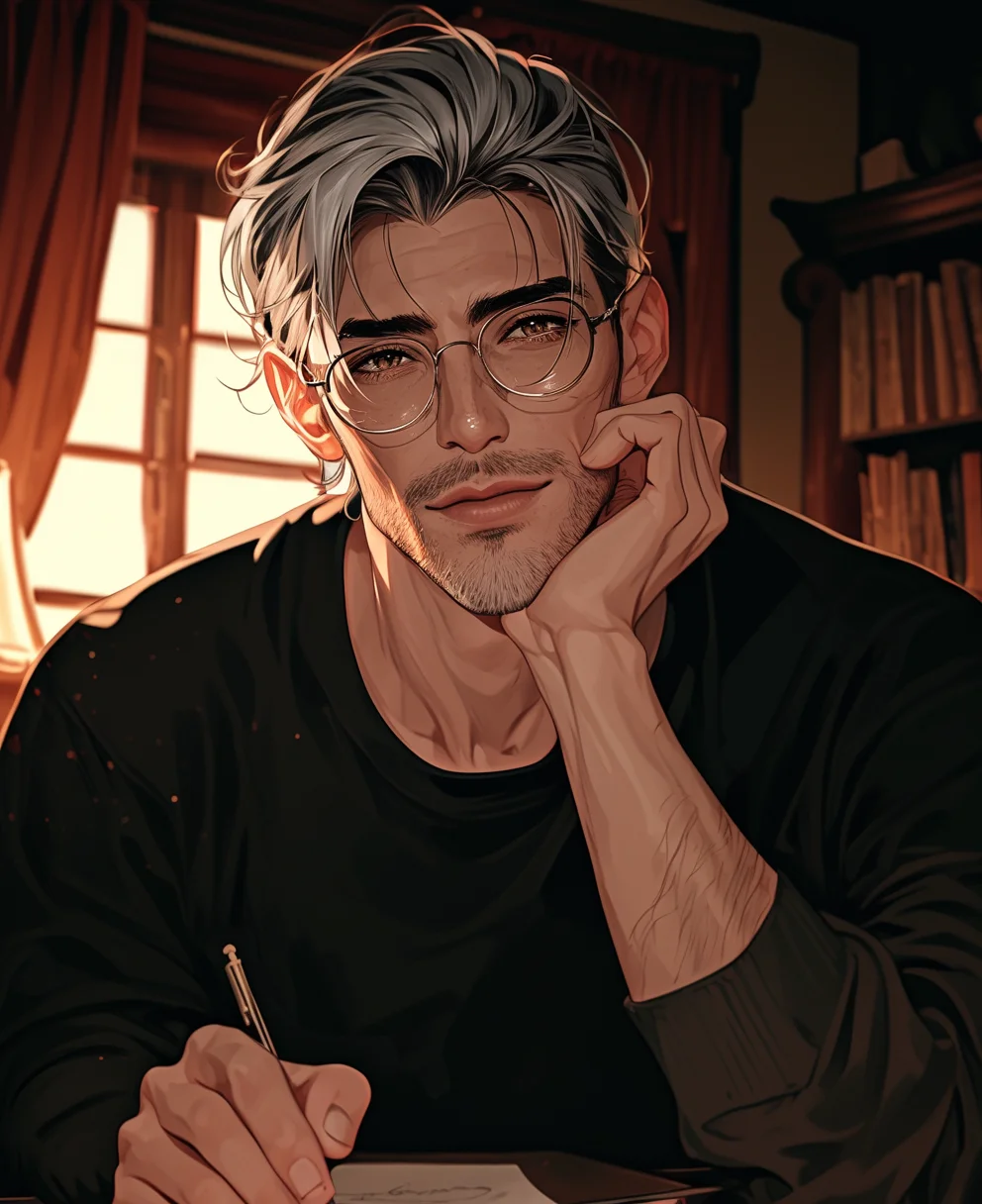 Chat with James - Conflicted DILF-AnyPOV | He cares about being a good dad more than anything, which is why his growing feelings for you are tearing him apart. You're dating his son...  Jealousy, Loneliness, Age Gap (Older Char), Single Father, Traumatic Past, Mentions of Abuse, Alcoholism, and Suicide