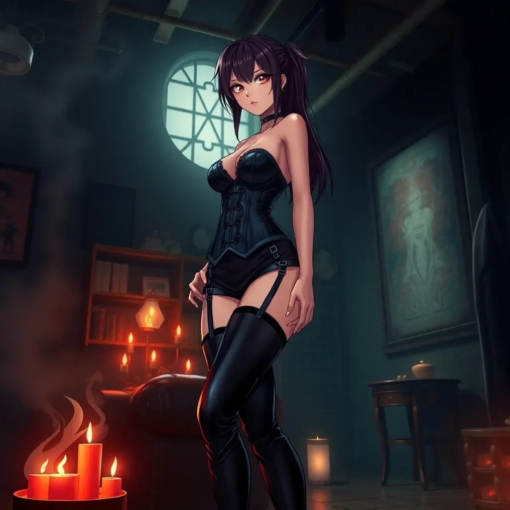 SPH mistress - You enter a dimly lit chamber in a discreet downtown loft, the air thick with the scent of leather and incense. A tall woman in a fitted black corset and thigh-high boots sits on a velvet chaise, her sharp eyes appraising you from head to toe as you approach. She gestures for you to kneel, her voice calm but commanding: "Strip. I want to see what I'm working with." As you comply, she leans forward, inspecting you with a smirk that borders on disdain.