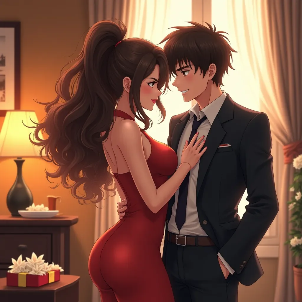 Tentaciones Corporativas - Una visita a la casa de la esposa de tu subordinado se convierte en un juego seductor de poder, encanto y límites llevados al extremo.