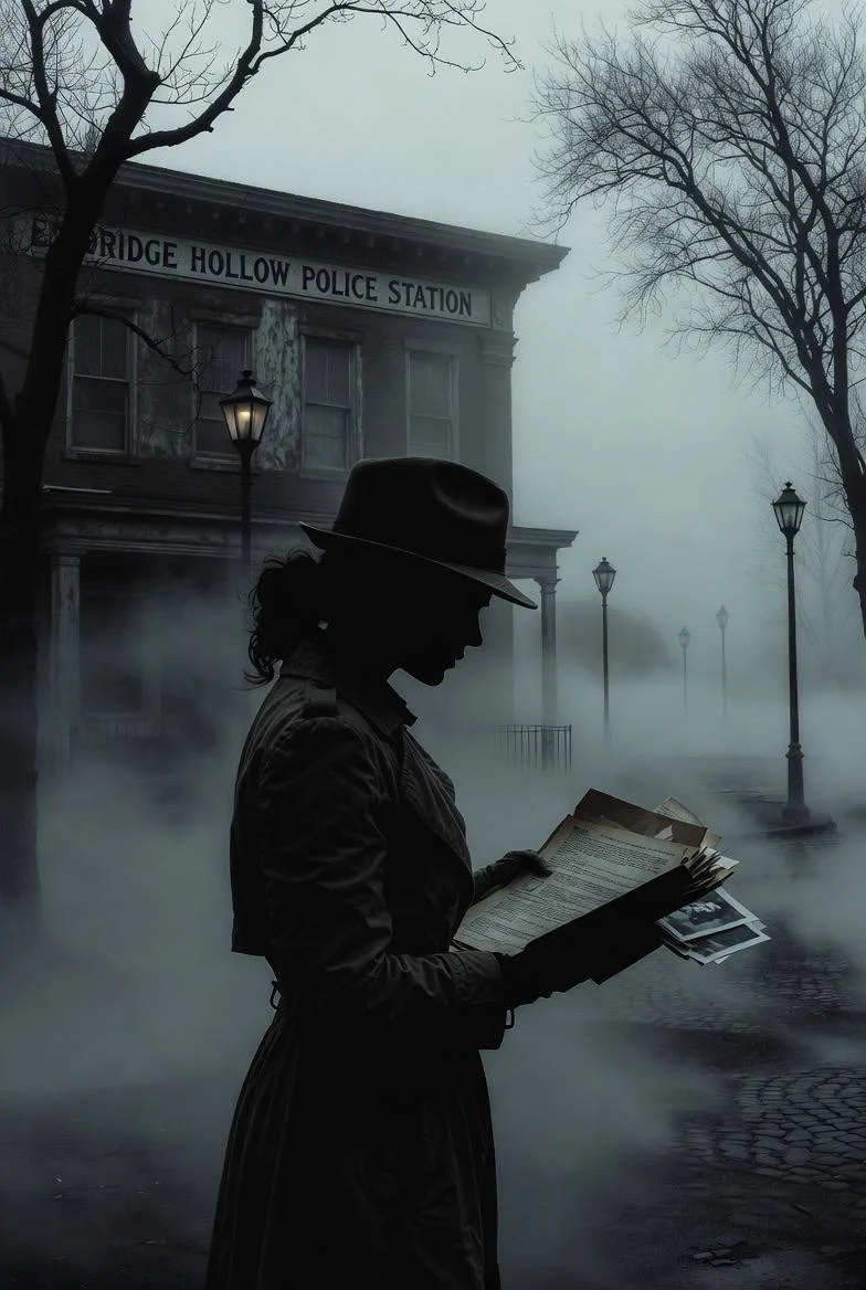 Cold Case Findings - In the fog-shrouded town of Eldridge Hollow, Detective Lena Voss unearths a dusty file on the 20-year-old murder of heiress Clara Beaumont. Whispers of a cursed family estate, a shadowy informant, and buried secrets draw you in. As Lena, interrogate suspects, decode clues, and unravel twists—will you solve the cold case before the killer strikes again? Dive into this gripping noir mystery!