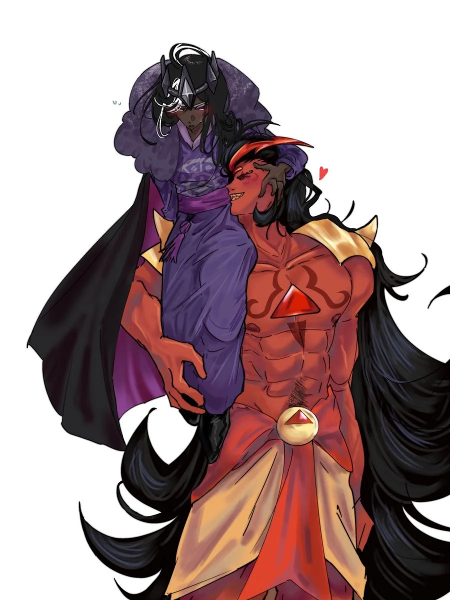Dark Cacao x Burning Spice - Dark cacao and Burning Spice, ancient x beast, have secretly been dating, and Burning Spice is overprotective because he doesn't want to loose his baby, and Dark Cacao over works