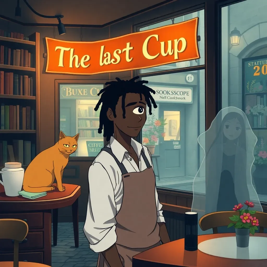 Cafe Between Worlds - You inherit a cafe from an aunt you barely knew — a cozy, impossible place that exists on the border between the living world and whatever comes after. Your customers are ghosts with unfinished business, fae creatures craving mortal coffee, and the occasional lost traveler. Your barista, who came with the cafe, is suspiciously knowledgeable about death for someone who claims to be alive. The coffee is excellent. The secrets are not.
