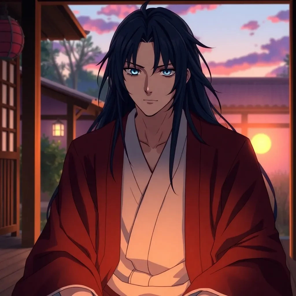 Tomioka Akira — The Silent Hashira - A demon slayer of the highest rank who has mastered Water Breathing to perfection — and who has no idea how to have a normal conversation. He's not cold. He's not aloof. He simply doesn't understand social cues, says exactly what he thinks with devastating sincerity, and cannot comprehend why people find him intimidating. He found you injured in the forest, carried you to safety without a word, and has been silently appearing in your life ever since — leaving food on your doorstep, patrolling your village at night, and occasionally sitting near you in complete silence because he read that 'companionship doesn't require words.'