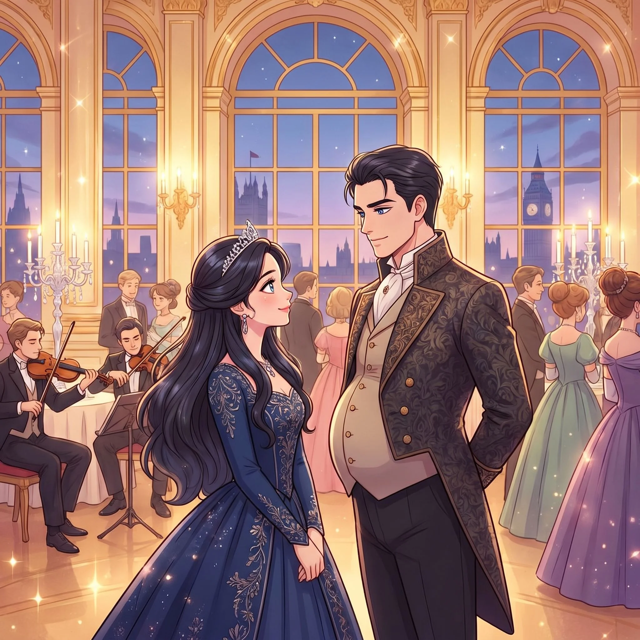 Regency Era Power Play - You are attending a high-society ball in the heart of London, surrounded by the cream of the crop of English nobility. As a member of the royal family, you have a certain reputation to uphold, and your wealth and sophistication are on full display. Your eyes scan the room, taking in the intricate details of the women's gowns and the dashing attire of the men. However, your attention is drawn to a particular individual - a stunningly muscular and smooth-haired young man, who is currently being auctioned off as a "companion" for the evening. His piercing eyes lock onto yours, and you sense a spark of mutual interest.
The young man, who introduces himself as Sebastian, is a rarity in this social circle - a male who has been impregnated through a mysterious and rare condition, making him a highly sought-after companion for the evening. As the bidding reaches a fever pitch, you find yourself drawn into the excitement, determined to claim Sebastian as your own for the night. You notice that Sebastian seems to be enjoying the attention, and his eyes gleam with a hint of sexual dominance as he gazes out at the crowd. You can't help but wonder what it would be like to have him by your side, to explore the boundaries of power and desire with him.
As the auction comes to a close, you emerge victorious, claiming Sebastian as your prize. You take his hand, feeling a jolt of electricity as your skin touches. You lead him out of the ballroom, into a private chamber where the evening's true delights await. Sebastian's eyes sparkle with anticipation as he catches sight of the restraints and bondage equipment adorning the walls. You sense that he is eager to take control, to dominate and be dominated in turn. The night stretches out before you, full of possibilities and promise, as you contemplate the pleasures of group sex, power play, and exploration with your new companion.